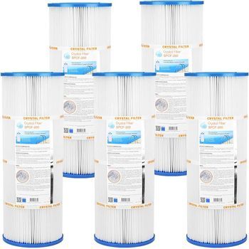 Kit 5 Cartuchos Waterair Escatop 008598 Poliéster Crystal Filter - Antibacteriano