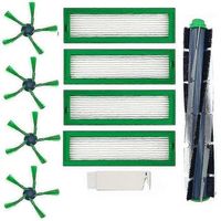 cepillos laterales de repuesto con filtro hepa para aspiradoras robot vorwerk kobold vr200 vr300 - dydz