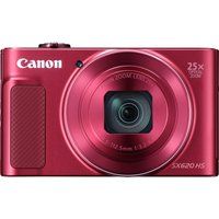 canon powershot sx620 hs superzoom compact camera - red red