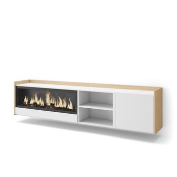 Mueble Tv, Televisión, Muebles De Salón, Almacenaje, 212x50x35 Cm, Para Tv Hasta 80