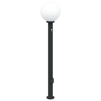 Baliza Luminosa Con Sensor Y Toma De Corriente, 120 Cm, Color Negro, Ip44 Vidaxl