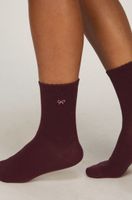 hunkemoller pack de 2 pares de calcetines crew de algodon rosa