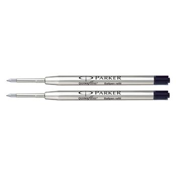 Parker Quinkflow Recambio para bolígrafo de punta fina negro 2 unidades