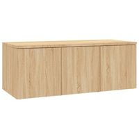 mueble de tv madera contrachapada color roble 80x34x30 cm vidaxl
