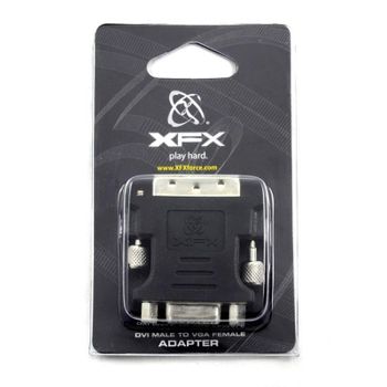 Cambiador de cables XFX MA-AP01-DV1K DVI a VGA Negro