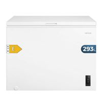 cecotec congelador horizontal 293l bolero coolmarket chest 293p white e cesta con asas control electronico led ultracontact d-cool dual function puerta zerog 80-30 fast freezing compacto