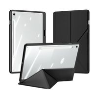 dux ducis funda transparente para samsung tab s10 fe pluss9 ultras6 lite funda desmontable con cierre a presion portalapices s encendidoapagado automatico