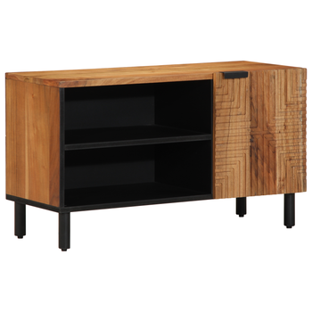 Mueble De Tv | Muebles De Salón Madera Maciza De Acacia 80x31,5x46 Cm Cfw93017