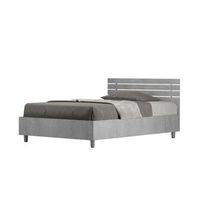 cama con almacenaje 120x200 con cabecera recta de listones cemento ankel