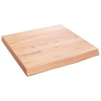 encimera bano  mueble de bano madera maciza tratada marron claro 40x40x2-4 cm