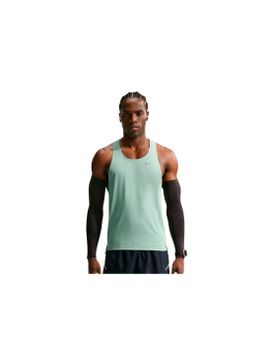 Camiseta de Running Nike Df Fast Singlet Hombre Gris verde