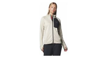 Forro polar columbia triple canyon grid full zip beige  mujer