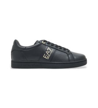 EA7 para hombre. 7X000332_AF10848 Zapatillas de Piel Classic negro (42 2/3), Plano, Cordones, Casual