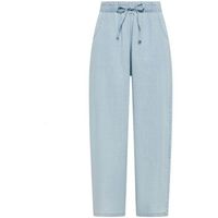 deha pantalon fluido denim lyocell balloon para mujer