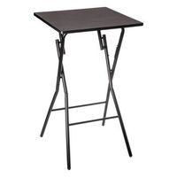 mesa de bar plegable 2 plazas negra