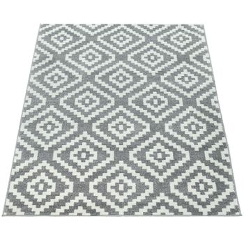 Alfombra moderna Bella blanco 140x200 cm