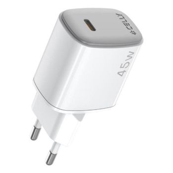Cargador Celly UPTC1USBC45WWH USB-C 45W Interior Blanco