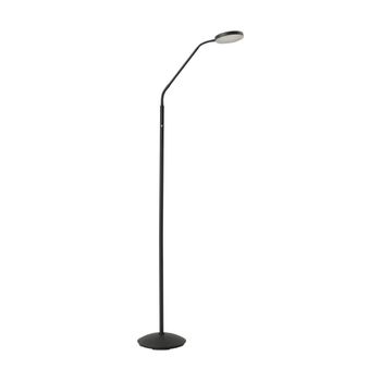 Lámpara de pie led de metal negro