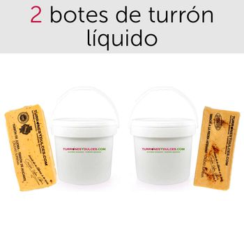 Pack turrón líquido para hacer helado y cocinar