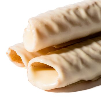 Neulas Artesanas o Barquillos de Chocolate Blanco 280g