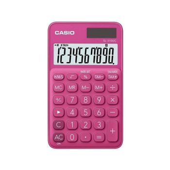 Calculadora de bolsillo Casio SL-310UC-RD 10 dígitos solar y batería fucsia