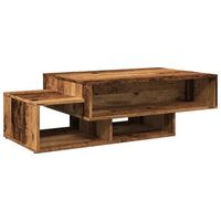 mesa de centro madera de ingenieria envejecida 105x55x32 cm vidaxl