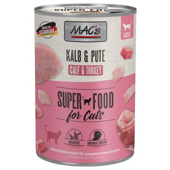 MAC's Cat 6 x 400 g - Ternera y pavo