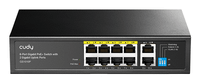 cudy gs1010p switch gigabit poe de 8 puertos con 2 puertos de enlace ascendente gigabit