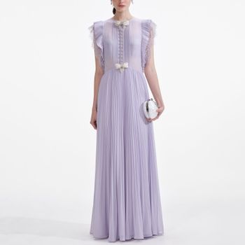 Self-Portrait Chiffon Maxi Dress - UK 8