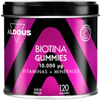aldous bio biotina 10000mcg vitaminas  minerales 120 gummies