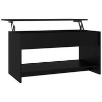mesa de centro madera de ingenieria negro 102x50x525 cm vidaxl