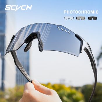 Gafas de Ciclismo Fotocromáticas SCVCN con Protección UV400, Lentes para Bicicleta, Deportes al Aire Libre, MTB, Golf, Camping y Conducción