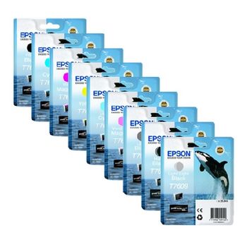 Original Multipack Epson SureColor SC-P600 Printer Ink Cartridges (9 Pack) -C13T76034004