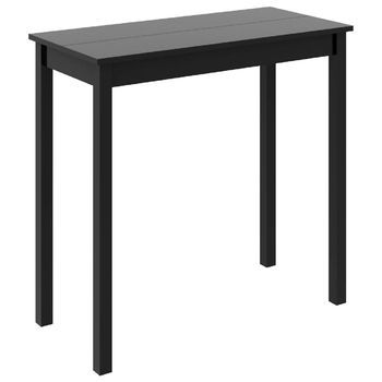 Mesa Alta Negra De Mdf 115x55x107 Cm Vidaxl