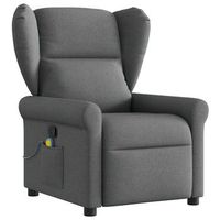 sillon de salon  silla  sillon de masaje reclinable de tela gris oscuro