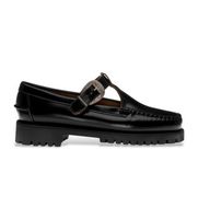 sebago para mujer 751244w zapatos de piel aurora negro 36 1 a 3cm hebilla casual