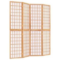 biombo plegable con 4 paneles estilo japones 160x170 cm vidaxl