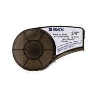 brady m21-750-403 cinta de papel negro sobre blanco 191 mm x 640 m original