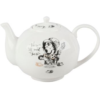 V&a Alicia En El País De Las Maravillas En Caja De Regalo, Porcelana Fina, Blanco, 1,1 Litros (6 Tazas)