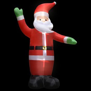 Papá Noel Inflable Con Leds Decoración Navideña Ip44 3 M Vidaxl