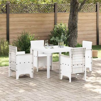 Vidaxl Mesa De Jardín 100 X 100 X 73 Cm Ratán Sintético