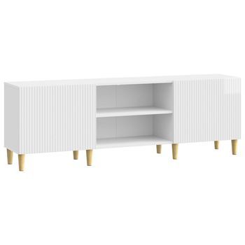 Mueble De Tv Brillante 150 X 31 X 50 Cm Madera De Ingeniería Vidaxl
