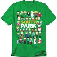 south park camiseta full cast para hombre
