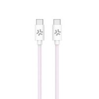 celly usbcusbccottpk cable usb 15 m usb c 60 w rosa blanco