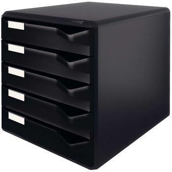 Leitz Set De 5 Cajones Para Documentos Negro Leitz