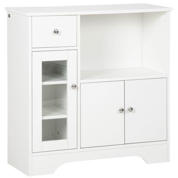 Aparador de cocina 80x30x82 cm blanco