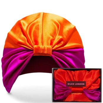 Turbante The Poppy de SILKE - Rosa y naranja
