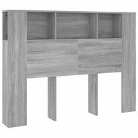 cabecero cama - mueble cabecero color gris sonoma 140x185x1045 cm mc4398