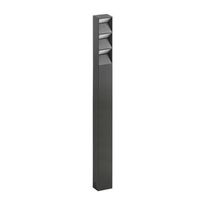 dopo lighting - baliza de jardin flat h900 ip65 led smd 10w 1550lm 3000k antracita