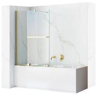 mampara de banera corredera rea fabian gold 100